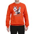 thumbnail image 1 of Wild Bobby, If It's Not an Alaskan Malamute It's Just a Dog Gift, Unisex Crewneck Graphic Sweatshirt, Orange, XX-Large, 1 of 4
