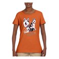 thumbnail image 1 of Wild Bobby, If It's Not an Alaskan Malamute It's Just a Dog Gift, Women Graphic Tee, Orange, 3X-Large, 1 of 4