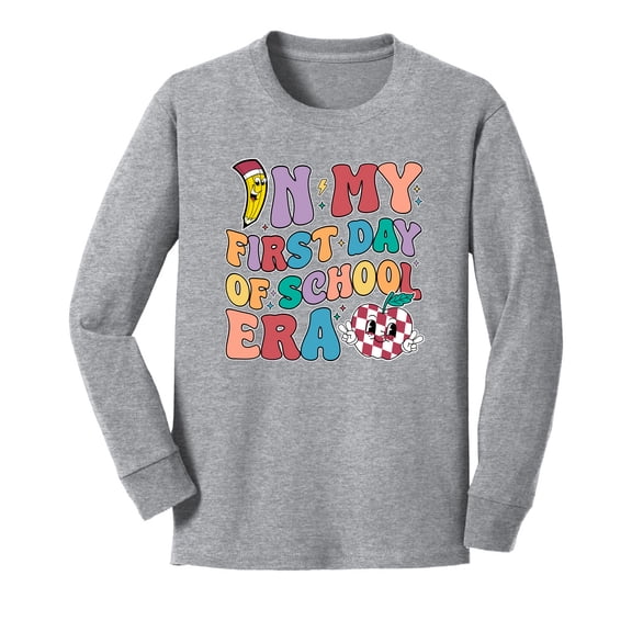 Wild Bobby In My First Day of School Era | Funny Back to School Music Boys Girls Youth Longsleeve Shirt