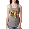 thumbnail image 1 of Wild Bobby In My Pumpkin Spice Era Groovy Letters Smiley Faces Thunderbolts Leaves Halloween Women Racerback Tank Top, Heather Grey, X-Large, 1 of 6