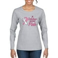 thumbnail image 1 of Wild Bobby In October We Wear Pink Awareness Breast Cancer Awareness Women Graphic Long Sleeve T-Shirt, Heather Grey, XX-Large, 1 of 6