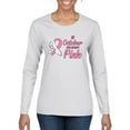 thumbnail image 1 of Wild Bobby In October We Wear Pink Awareness Breast Cancer Awareness Women Graphic Long Sleeve T-Shirt, White, Medium, 1 of 6