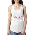 thumbnail image 1 of Wild Bobby In October We Wear Pink Crown Breast Cancer Awareness Women Racerback Tank Top, White, Small, 1 of 6