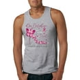 thumbnail image 1 of Wild Bobby In October We Wear Pink Diamond Heel Breast Cancer Awareness Men Tank Top, Heather Grey, XX-Large, 1 of 6