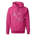 thumbnail image 1 of Wild Bobby In October We Wear Pink Diamond Heel Breast Cancer Awareness Unisex Hoodie Sweatshirt, Fuschia, XX-Large, 1 of 6
