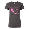 thumbnail image 1 of Wild Bobby In October We Wear Pink Diamond Heel Breast Cancer Awareness Women Graphic Tee, Charcoal, Small, 1 of 6