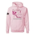 thumbnail image 1 of Wild Bobby In October We Wear Pink Diamond Heel US Flag Breast Cancer Awareness Unisex Hoodie Sweatshirt, Light Pink, 3X-Large, 1 of 5
