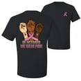 thumbnail image 1 of Wild Bobby In October We Wear Pink Protest Fists Breast Cancer Awareness Front and Back Men's T-Shirt, Black, Small, 1 of 5