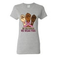 thumbnail image 1 of Wild Bobby In October We Wear Pink Protest Fists Breast Cancer Awareness Women Graphic Tee, Heather Grey, X-Large, 1 of 6