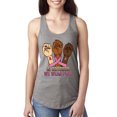 thumbnail image 1 of Wild Bobby In October We Wear Pink Protest Fists Breast Cancer Awareness Women Racerback Tank Top, Heather Grey, Large, 1 of 6