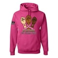 thumbnail image 1 of Wild Bobby In October We Wear Pink Protest Fists US Flag Breast Cancer Awareness Unisex Hoodie Sweatshirt, Fuschia, Large, 1 of 5