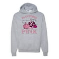 thumbnail image 1 of Wild Bobby In October We Wear Pink Pumpkin Cheetah Print Breast Cancer Awareness Unisex Hoodie Sweatshirt, Heather Grey, Large, 1 of 6