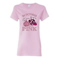 thumbnail image 1 of Wild Bobby In October We Wear Pink Pumpkin Cheetah Print Breast Cancer Awareness Women Graphic Tee, Light Pink, XX-Large, 1 of 6