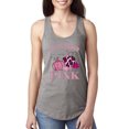 thumbnail image 1 of Wild Bobby In October We Wear Pink Pumpkin Cheetah Print Breast Cancer Awareness Women Racerback Tank Top, Heather Grey, Small, 1 of 6