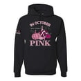 thumbnail image 1 of Wild Bobby In October We Wear Pink Pumpkin Cheetah Print US Flag Breast Cancer Awareness Unisex Hoodie Sweatshirt, Black, Small, 1 of 5