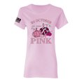 thumbnail image 1 of Wild Bobby In October We Wear Pink Pumpkin Cheetah Print US Flag Breast Cancer Awareness Women Graphic Tee, Light Pink, XX-Large, 1 of 5