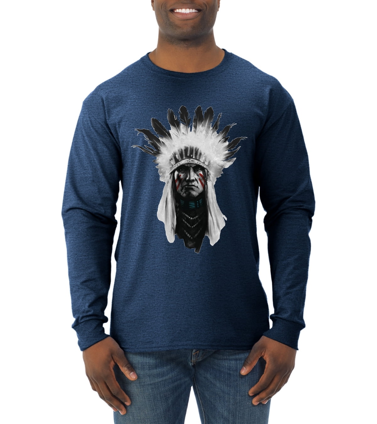 Wild Bobby Indian Mountain Chief Native American Tribe Ethnic Men