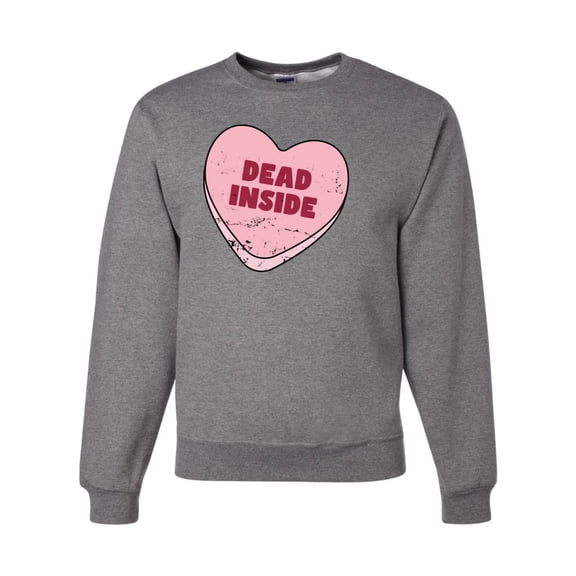 Wild Bobby Inside Pink Candy Heart Cute Funny Meme Valentine's Day Unisex Crewneck Sweatshirt