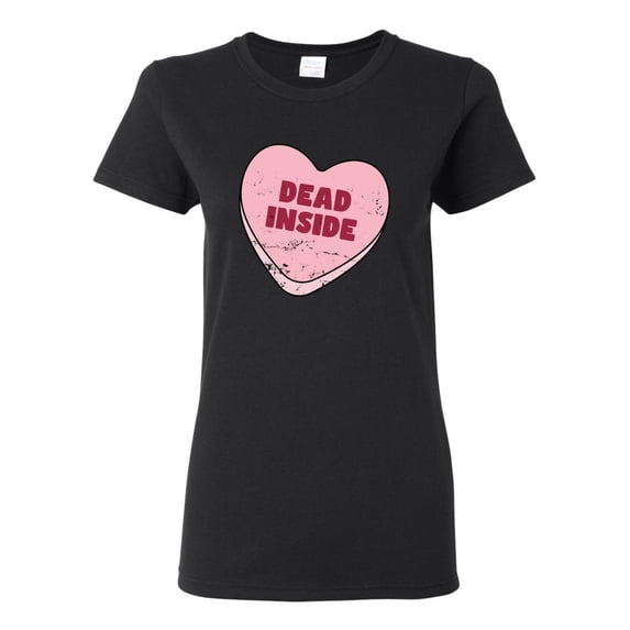 Wild Bobby Inside Pink Candy Heart Cute Funny Meme Valentine's Day Women Graphic Tee