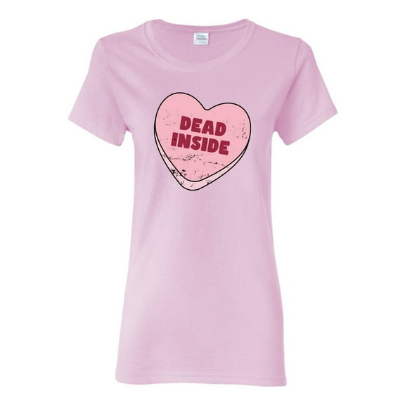 Wild Bobby Inside Pink Candy Heart Cute Funny Meme Valentine's Day Women Graphic Tee