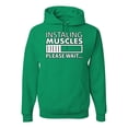 thumbnail image 1 of Wild Bobby Installing Muscles Please Waitâ€¦ Gym/Workout Unisex Graphic Hoodie Sweatshirt, Kelly, Medium, 1 of 5