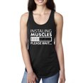 thumbnail image 1 of Wild Bobby Installing Muscles Please Wait Gym/Workout Women Racerback Tank Top, Black, Small, 1 of 5