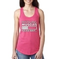 thumbnail image 1 of Wild Bobby Installing Muscles Please Wait Gym/Workout Women Racerback Tank Top, Hot Pink, X-Large, 1 of 5