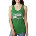 thumbnail image 1 of Wild Bobby Installing Muscles Please Wait Gym/Workout Women Racerback Tank Top, Kelly, Medium, 1 of 5