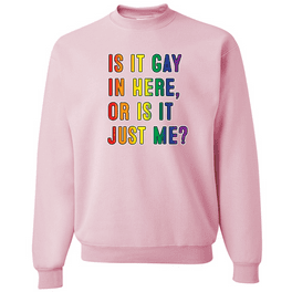 Pride Colorful Rainbow Flag Logo LGBT Pride Crewneck Graphic Sweatshirt Walmart