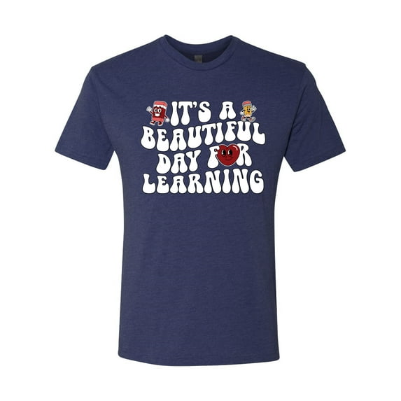 Wild Bobby It's A Beautiful Day For Learning, Vintage Teaching Shirt, Back to School Men Premium Tri Blend Tee