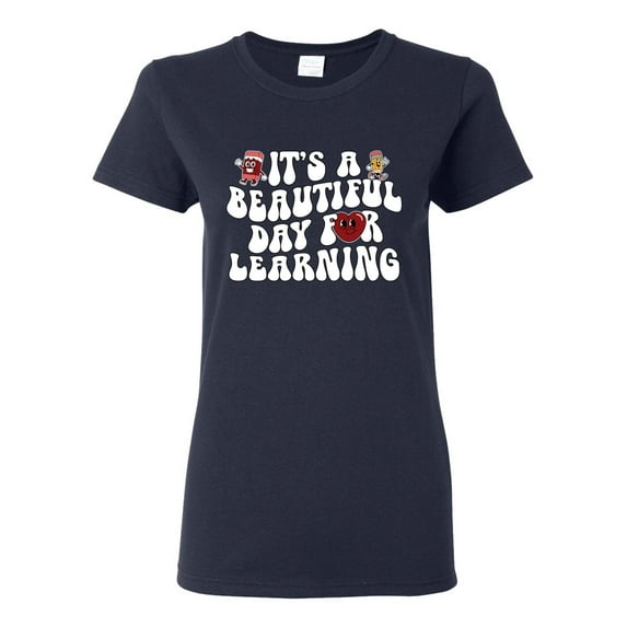 Wild Bobby It's A Beautiful Day For Learning, Vintage Teaching Shirt, Back to School Women Graphic Tee