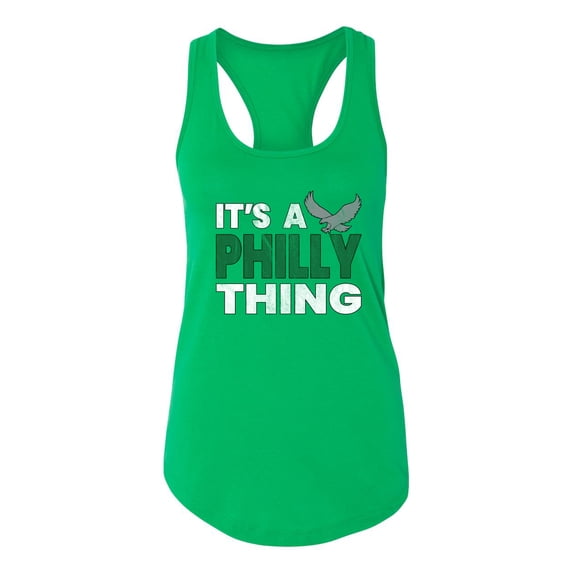 Wild Bobby It's A Philly Thing Philadelphia Football Sports Women Racerback Tank Top