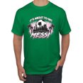 thumbnail image 1 of Wild Bobby It's About To Get Miami Soccer Skyline Sports Men Tee, Kelly, XX-Large, 1 of 5