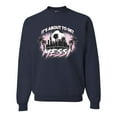 thumbnail image 1 of Wild Bobby It's About To Get Miami Soccer Skyline Sports Unisex Crewneck Sweatshirt, Navy, Large, 1 of 5