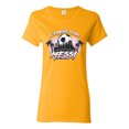 thumbnail image 1 of Wild Bobby It's About To Get Miami Soccer Skyline Sports Women Graphic Tee, Gold, Small, 1 of 5