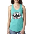 thumbnail image 1 of Wild Bobby It's About To Get Miami Soccer Skyline Sports Women Racerback Tank Top, Tahiti Blue, X-Large, 1 of 5