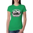thumbnail image 1 of Wild Bobby It's About To Get Miami Soccer Skyline Sports Women Slim Fit Junior Tee, Kelly, Medium, 1 of 5