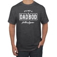 thumbnail image 1 of Wild Bobby,It's Not A Dad BOD It's A Father Figure Funny Husband Boyfriend Gift, Father's Day, Men Graphic Tees, Heather Black, Medium, 1 of 3