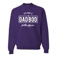 thumbnail image 1 of Wild Bobby,It's Not A Dad BOD It's A Father Figure Funny Husband Boyfriend Gift, Father's Day, Unisex Crewneck Graphic Sweatshirt, Purple, Medium, 1 of 3