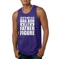thumbnail image 1 of Wild Bobby, It's Not a Dad Bod, It's a Father Figure Funny Gift Dad, Papa Father's Day, Men Graphic Tank Top, Purple, Small, 1 of 3