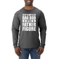 thumbnail image 1 of Wild Bobby, It's Not a Dad Bod, It's a Father Figure Funny Gift Dad, Papa Father's Day, Men Long Sleeve Shirt, Heather Black, 3XL, 1 of 3