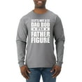 thumbnail image 1 of Wild Bobby, It's Not a Dad Bod, It's a Father Figure Funny Gift Dad, Papa Father's Day, Men Long Sleeve Shirt, Heather Grey, X-Large, 1 of 3