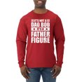 thumbnail image 1 of Wild Bobby, It's Not a Dad Bod, It's a Father Figure Funny Gift Dad, Papa Father's Day, Men Long Sleeve Shirt, Red, Medium, 1 of 3