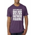 thumbnail image 1 of Wild Bobby, It's Not a Dad Bod, It's a Father Figure Funny Gift Dad, Papa Father's Day, Men Premium Tri Blend Tee, Vintage Purple, X-Large, 1 of 3
