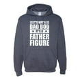 thumbnail image 1 of Wild Bobby, It's Not a Dad Bod, It's a Father Figure Funny Gift Dad, Papa Father's Day, Unisex Graphic Hoodie Sweatshirt, Vintage Heather Navy, Small, 1 of 3