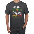 thumbnail image 1 of Wild Bobby It's The Black History For Me Black Pride Men Graphic Tee, Heather Black, 3X-Large, 1 of 6