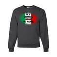 thumbnail image 1 of Wild Bobby, Italian Soccer Its Coming to Rome, Sports, Unisex Crewneck Graphic Sweatshirt, Heather Black, Medium, 1 of 4