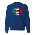 thumbnail image 1 of Wild Bobby, Italian Soccer Its Coming to Rome, Sports, Unisex Crewneck Graphic Sweatshirt, Royal, Large, 1 of 4