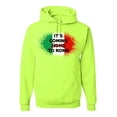 thumbnail image 1 of Wild Bobby, Italian Soccer Its Coming to Rome, Sports, Unisex Graphic Hoodie Sweatshirt, Safety Green, Large, 1 of 4
