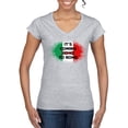 thumbnail image 1 of Wild Bobby, Italian Soccer Its Coming to Rome, Sports, Women Standard V-Neck Tee, Heather Grey, Large, 1 of 4